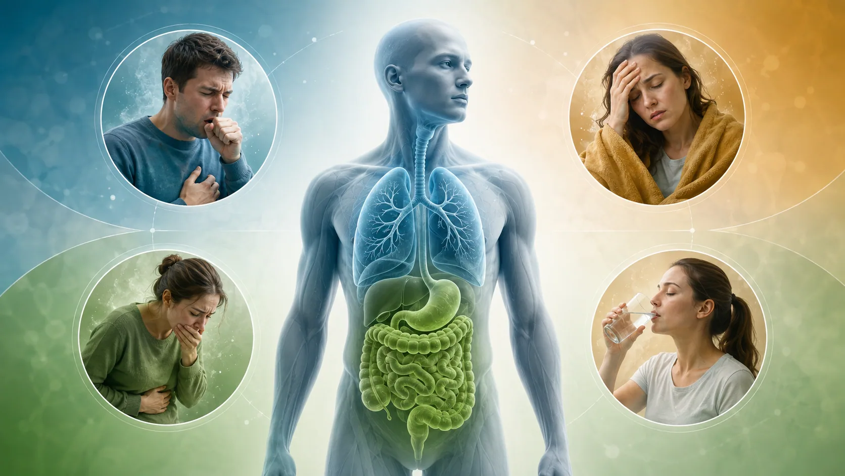 Imagem editorial sobre Gripe e gastroenterite: o que é e quais são os principais sintomas?